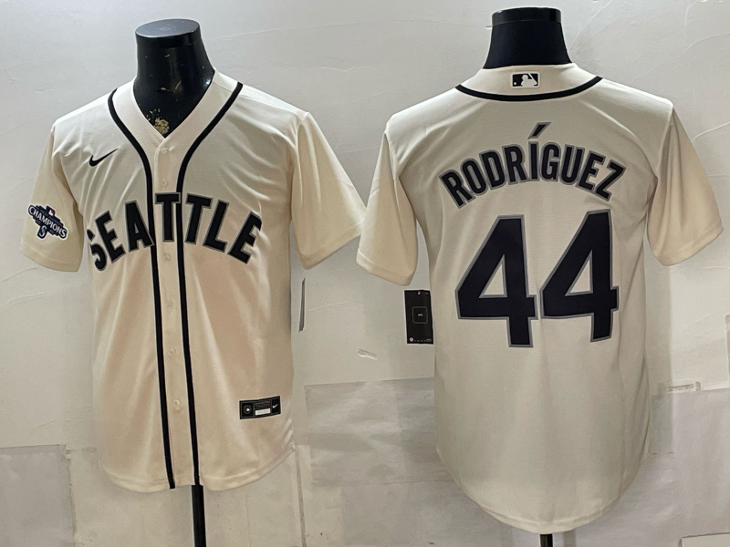 Men 2026 Seattle Mariners #44 Rodriguez cream Nike MLB Jersey 0715001